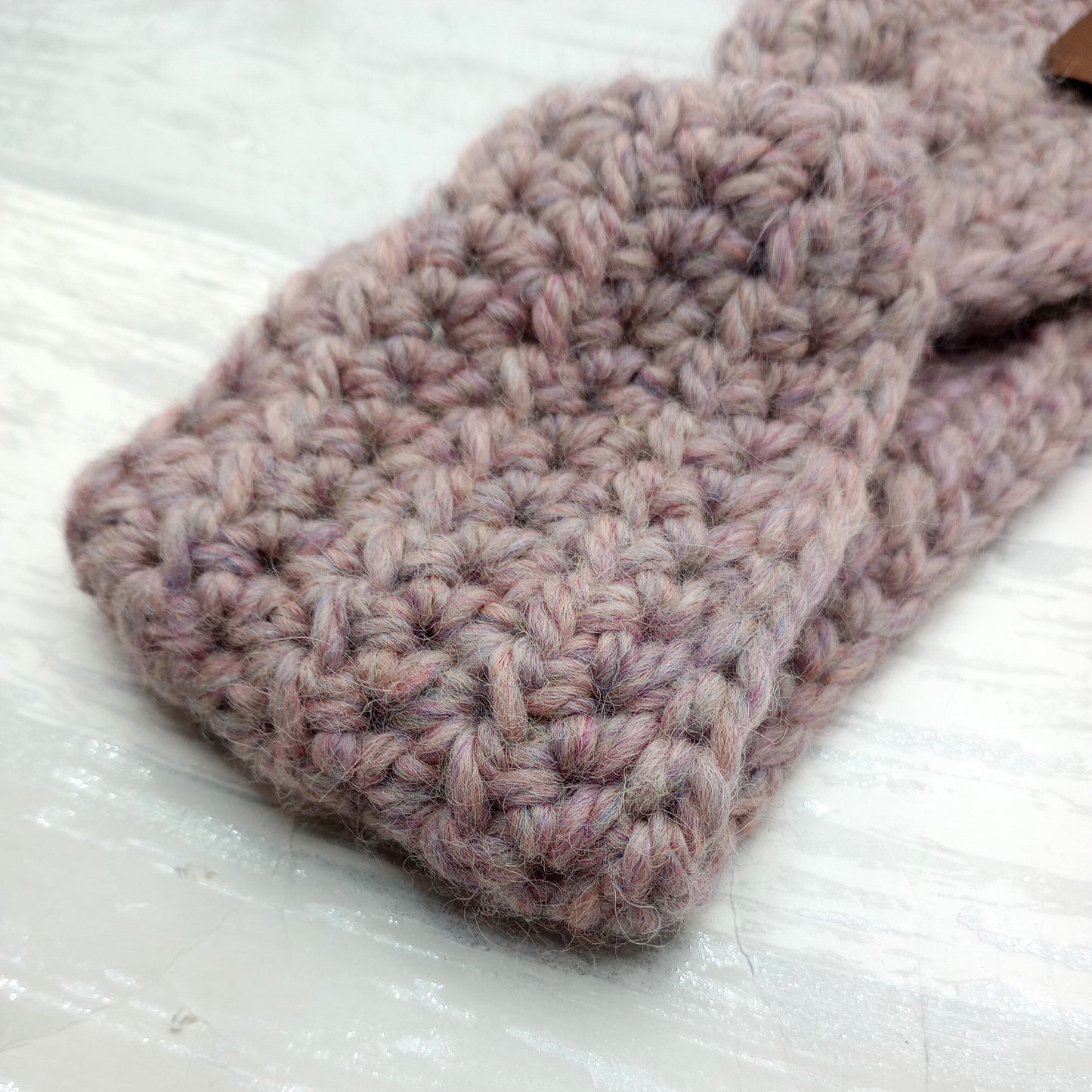 Children's Dusty Pink Alpaca Twisted Headband