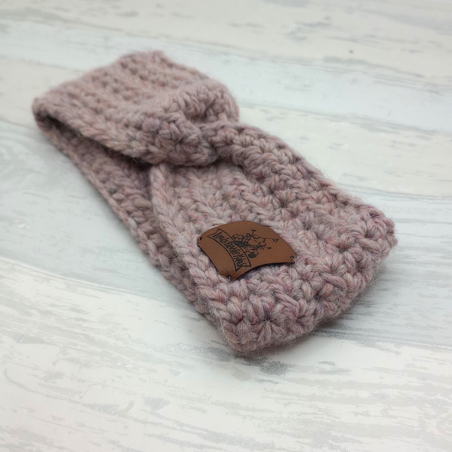 Children's Dusty Pink Alpaca Twisted Headband